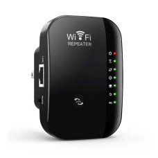Ενισχυτής εμβέλειας WiFi Internet, μαύρος επαναλήπτης με 7 φώτα – DD416